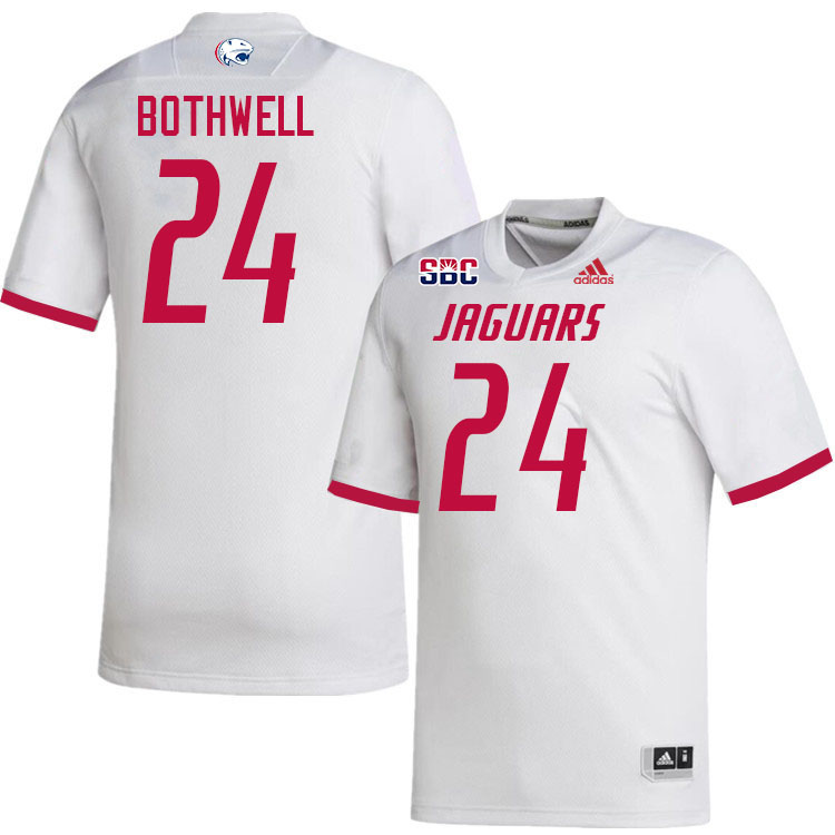 #24 Fluff Bothwell South Alabama Jaguars Jerseys,College Football Uniforms,Apparels Stitched-White